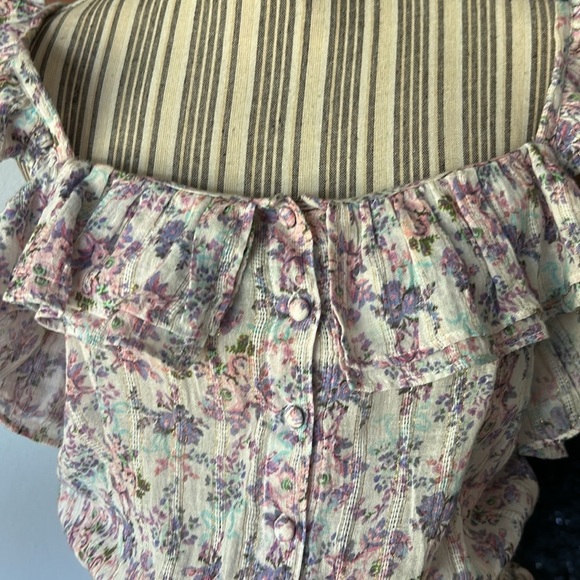 LoveShackFancy Shanely Mini Dress in Positano Blue Sz M - Picture 5 of 10